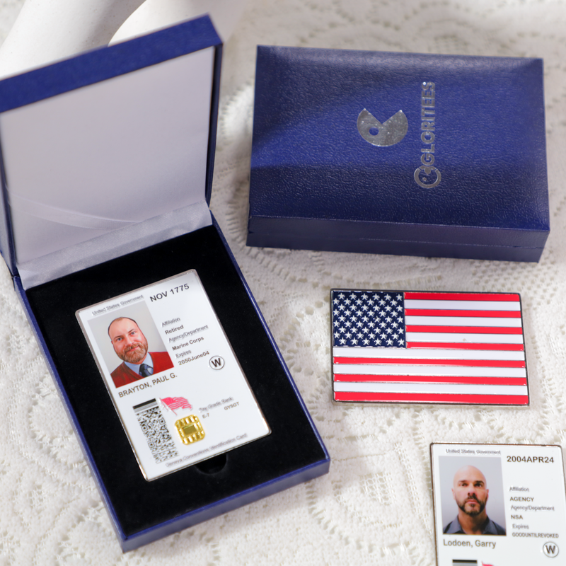 Custom CAC-Style Coin with Branch Logo – Military Gift for Veterans