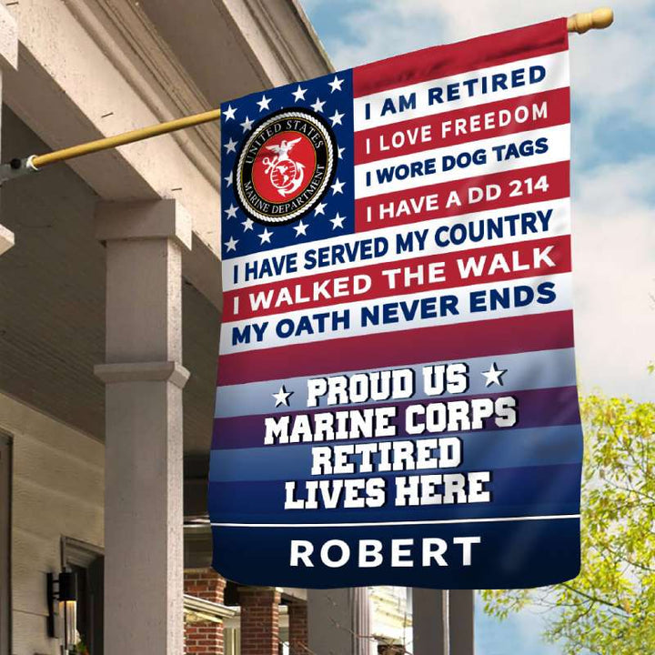 Veteran Retired Garden Flag House Flag 3x5 Flag