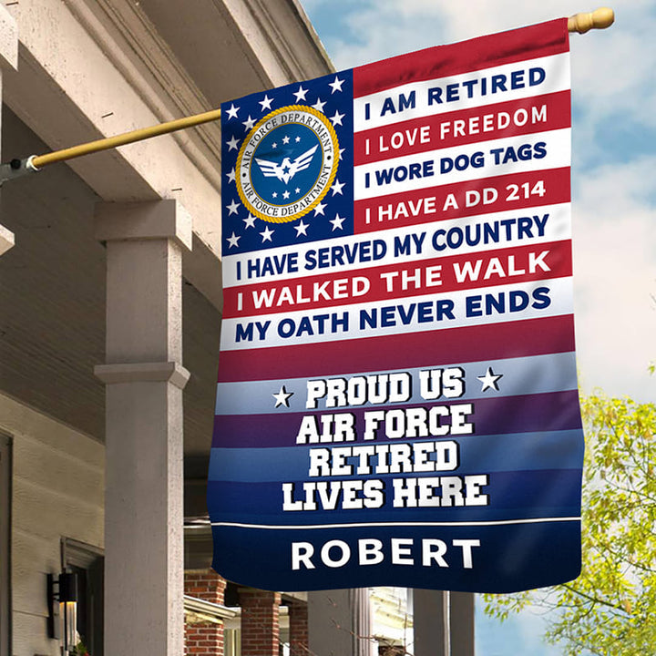 Veteran Retired Garden Flag House Flag 3x5 Flag