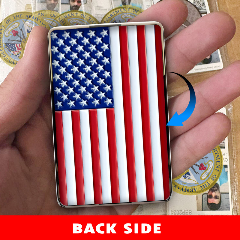 Custom CAC-Style Coin with Branch Logo – Military Gift for Veterans