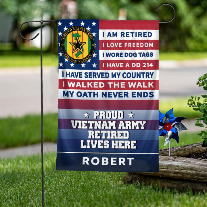 Veteran Retired Garden Flag House Flag 3x5 Flag