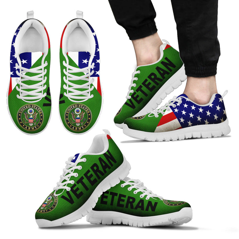 U.S. Army Veteran Black Men Sneakers