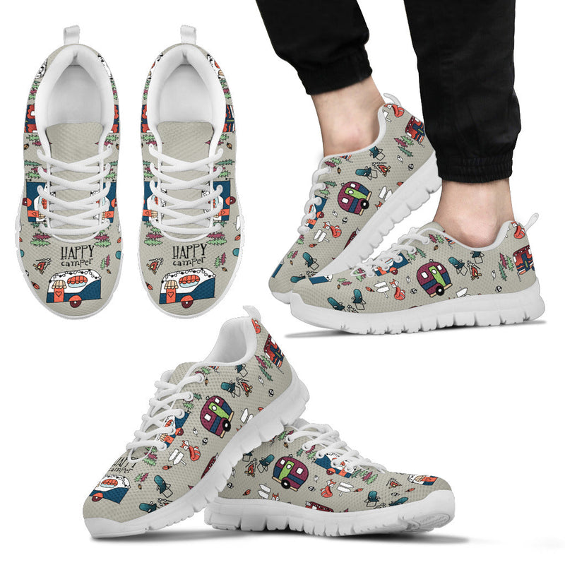 Happy Campers Black Men Sneakers