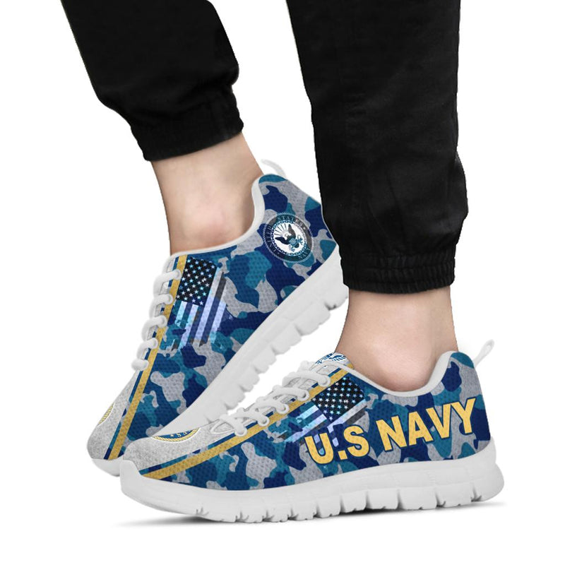 US. Navy Logo Sneakers