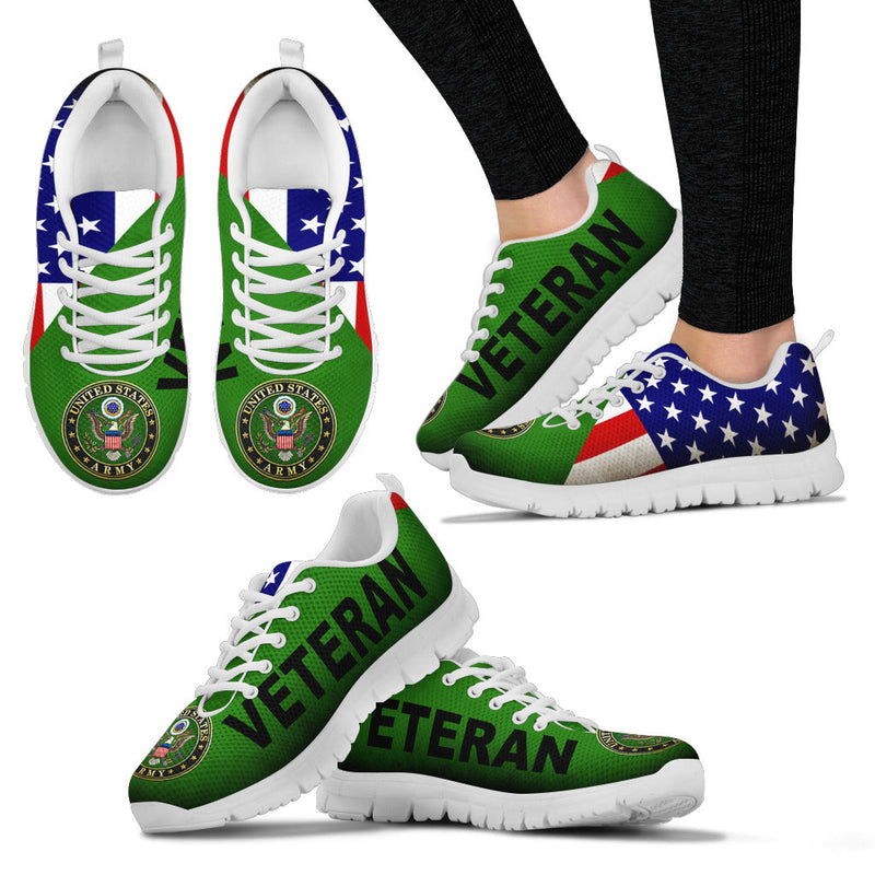 U.S. Army Veteran Black Men Sneakers