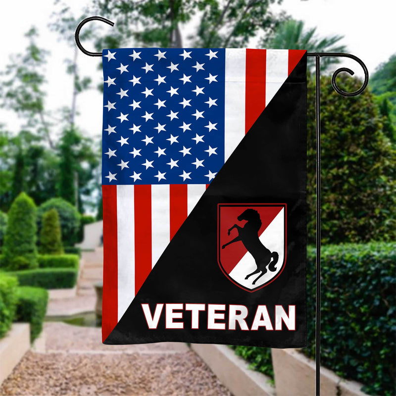11th Armored Cavalry Regiment Garden Flag Double-sided Print