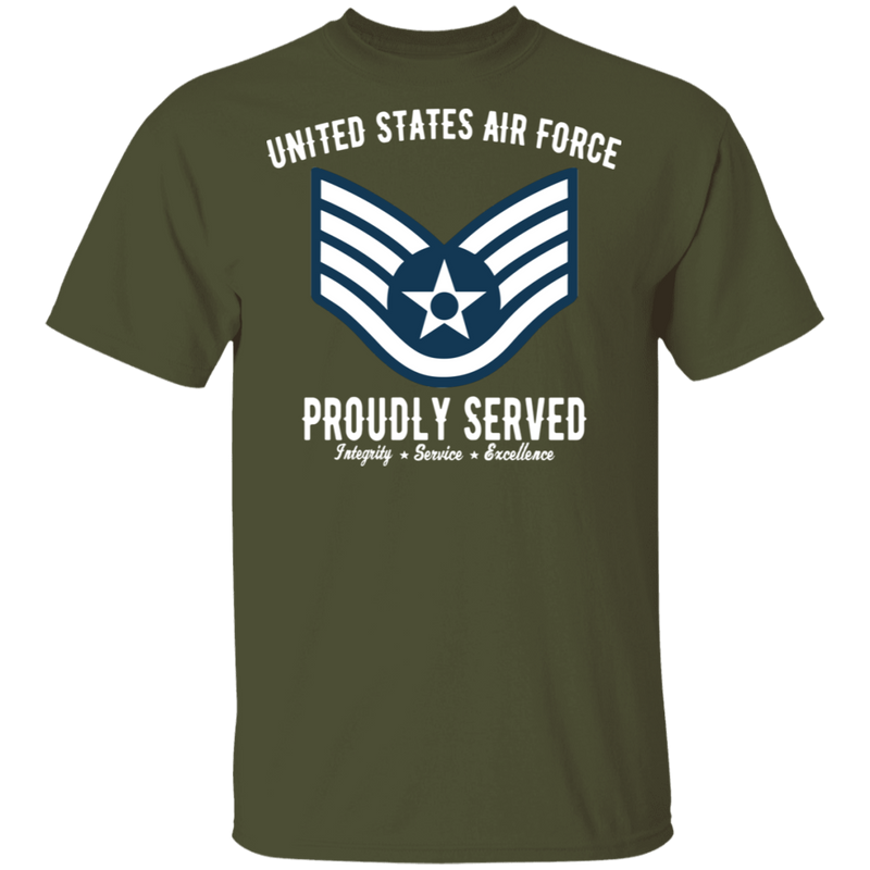 AIR FORCE PROUDLY SERVED E5 SHIRT