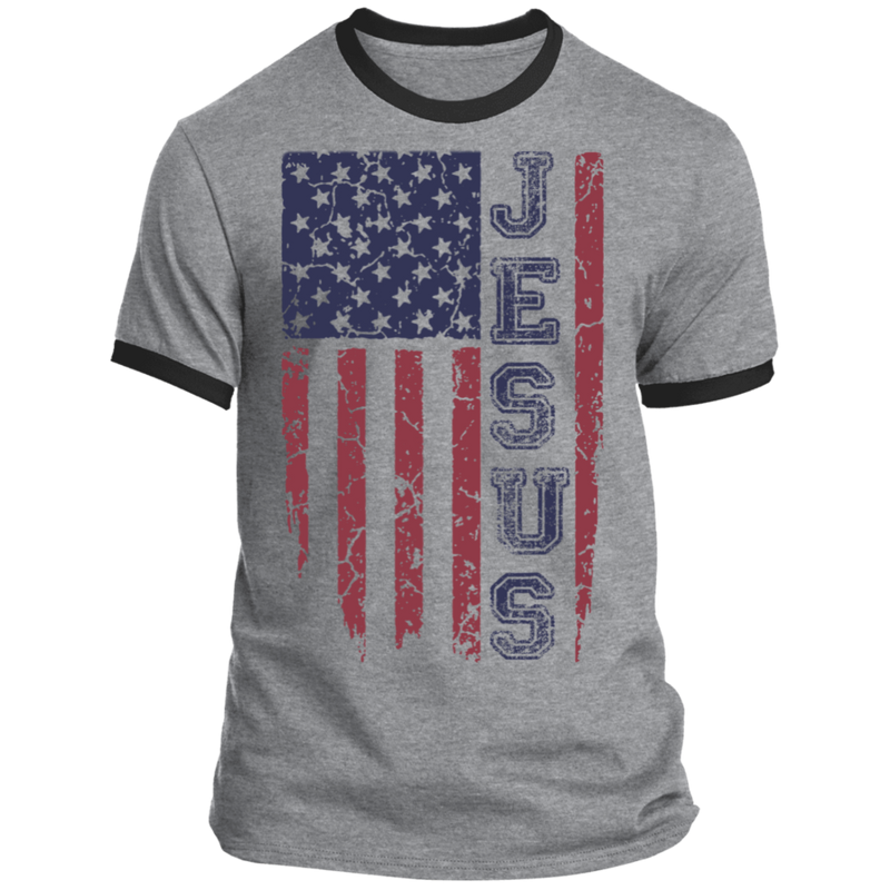 US FLAG JESUS SHIRT