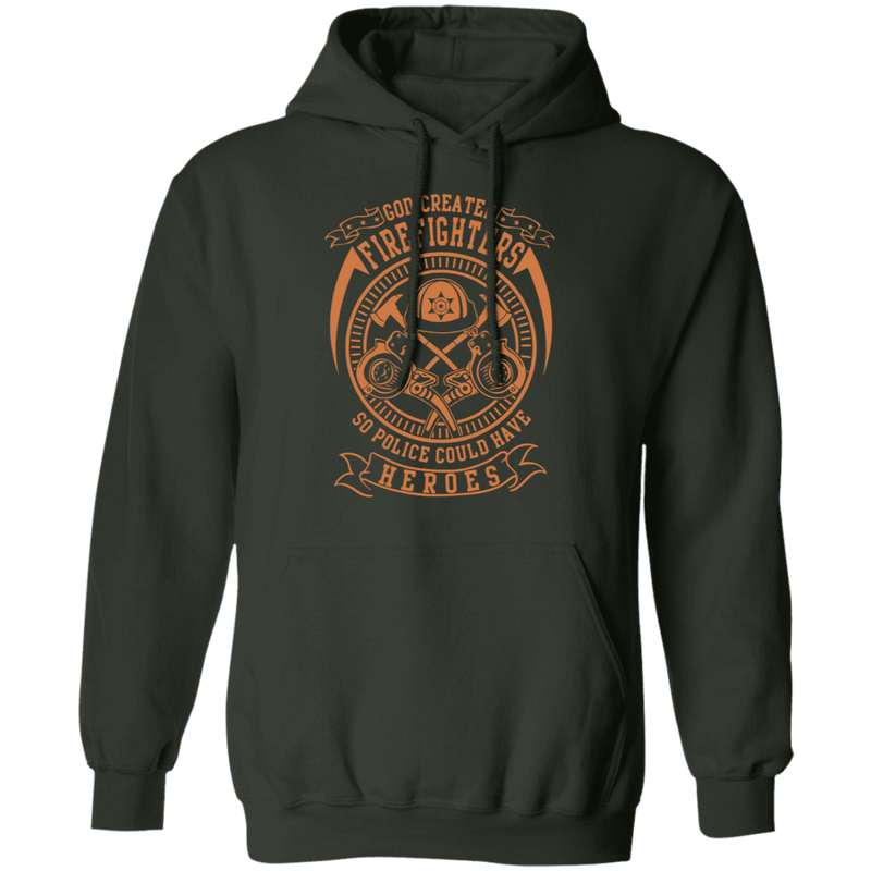 GOD CREATED FIREFIGHTER SHIRT
