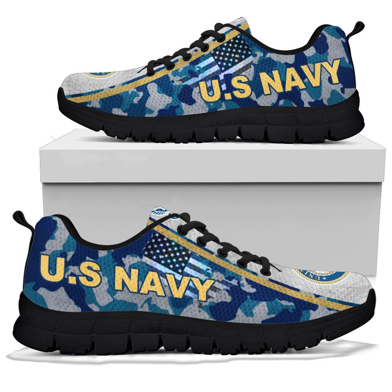 US. Navy Logo Sneakers