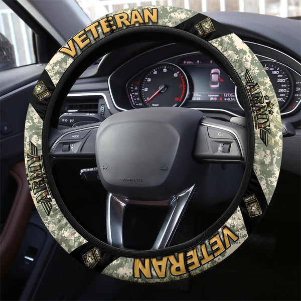 US. Army Camo Steering Wheel Covers Gloritees