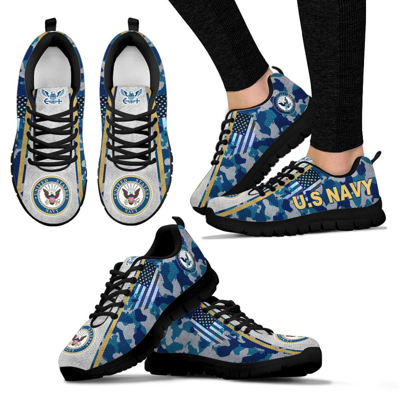 US. Navy Logo Sneakers