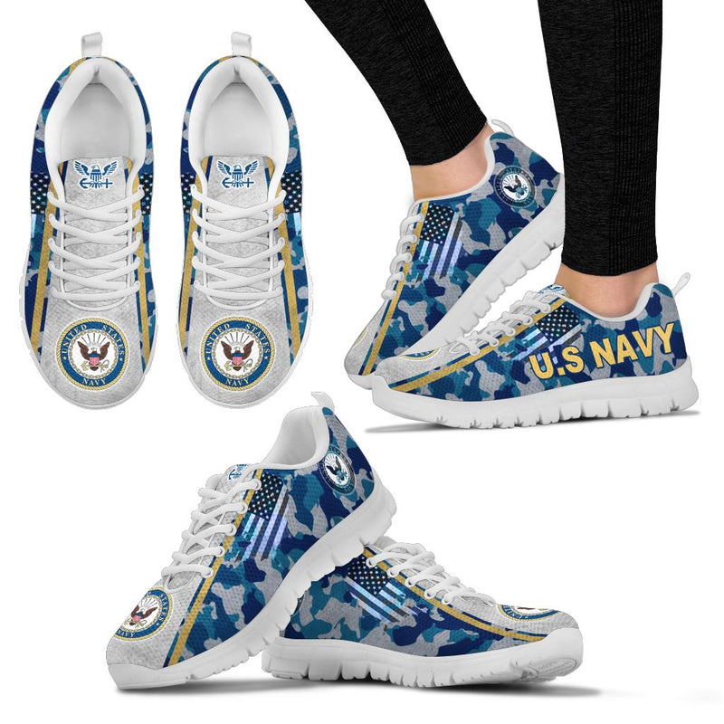 US. Navy Logo Sneakers