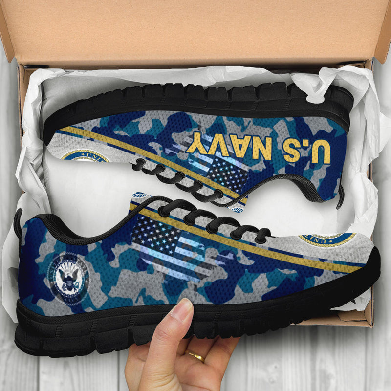 US. Navy Logo Sneakers
