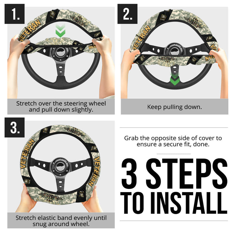 US. Army Camo Steering Wheel Covers