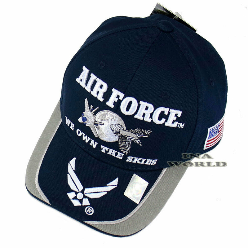 U.S.AIR FORCE Hat USAF Cap 'WE OWN THE SKIES' Official Licensed Baseball Cap