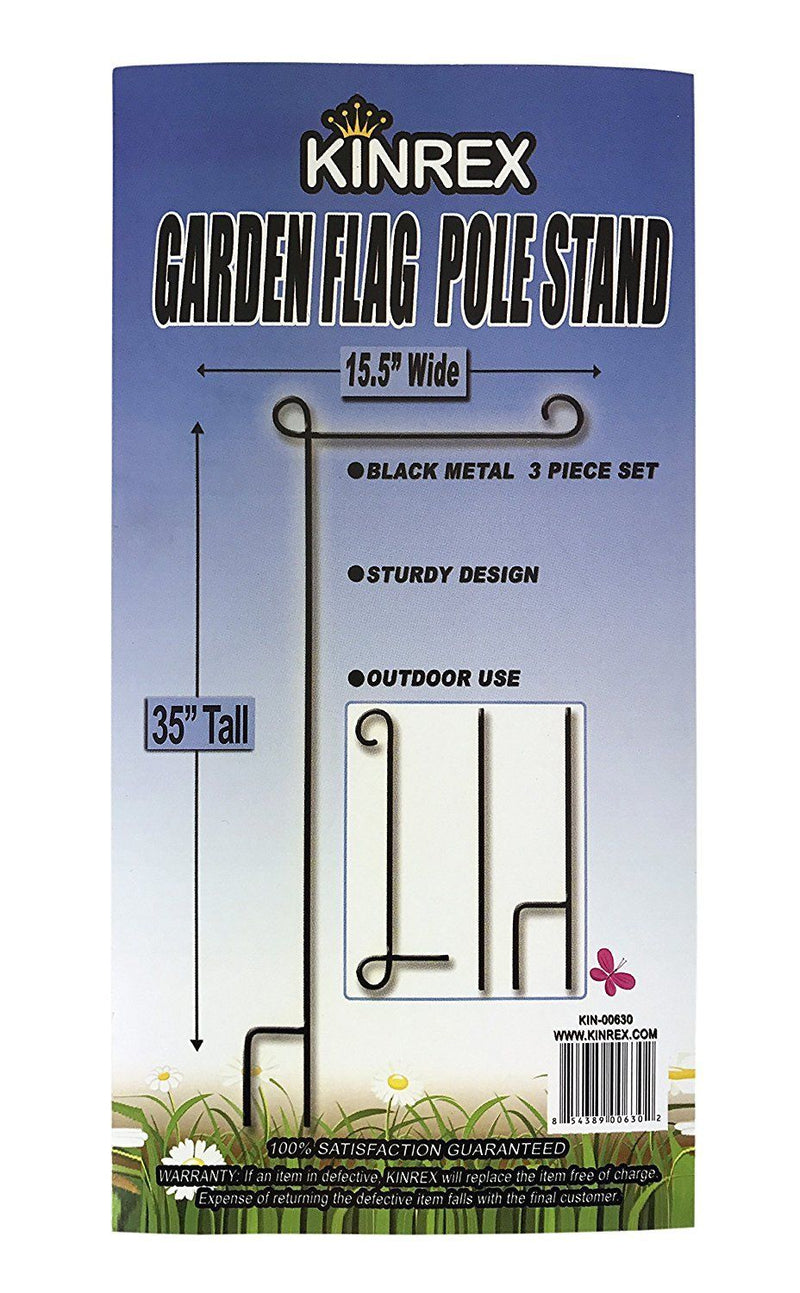 Christmas Large House Garden Flag Stand Pole Holder Metal Decor 35