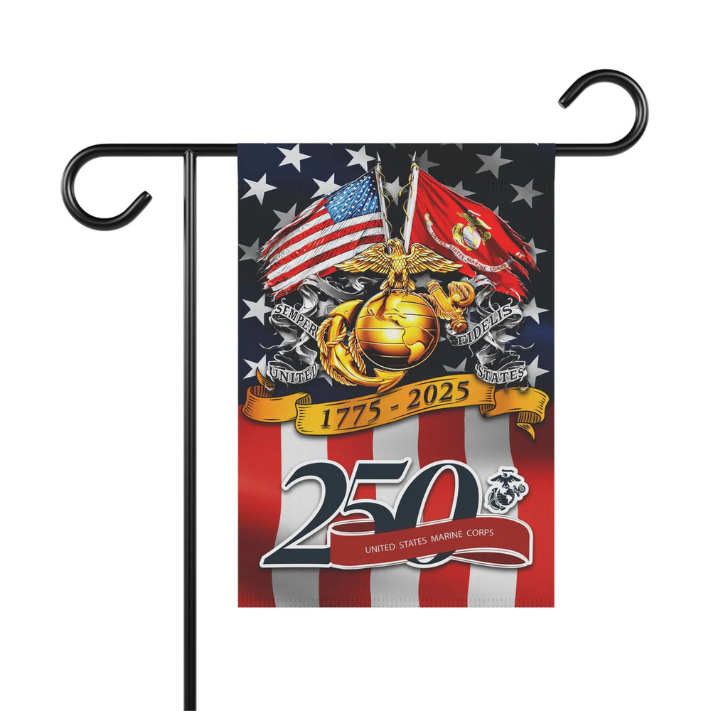 US Marine Corps 250 Years Of Service Garden Flag