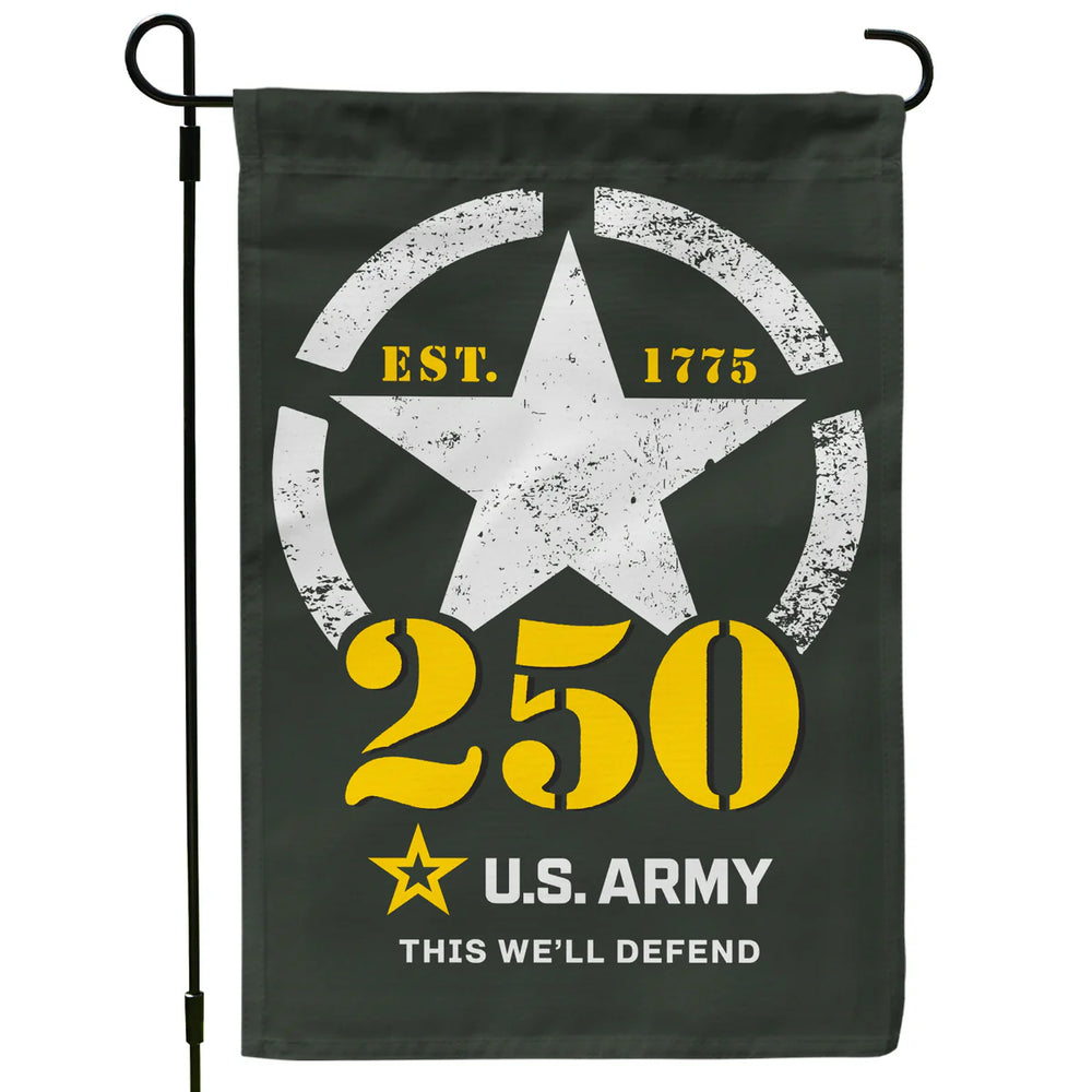 US Army 250th This We'll Defend Garden Flag
