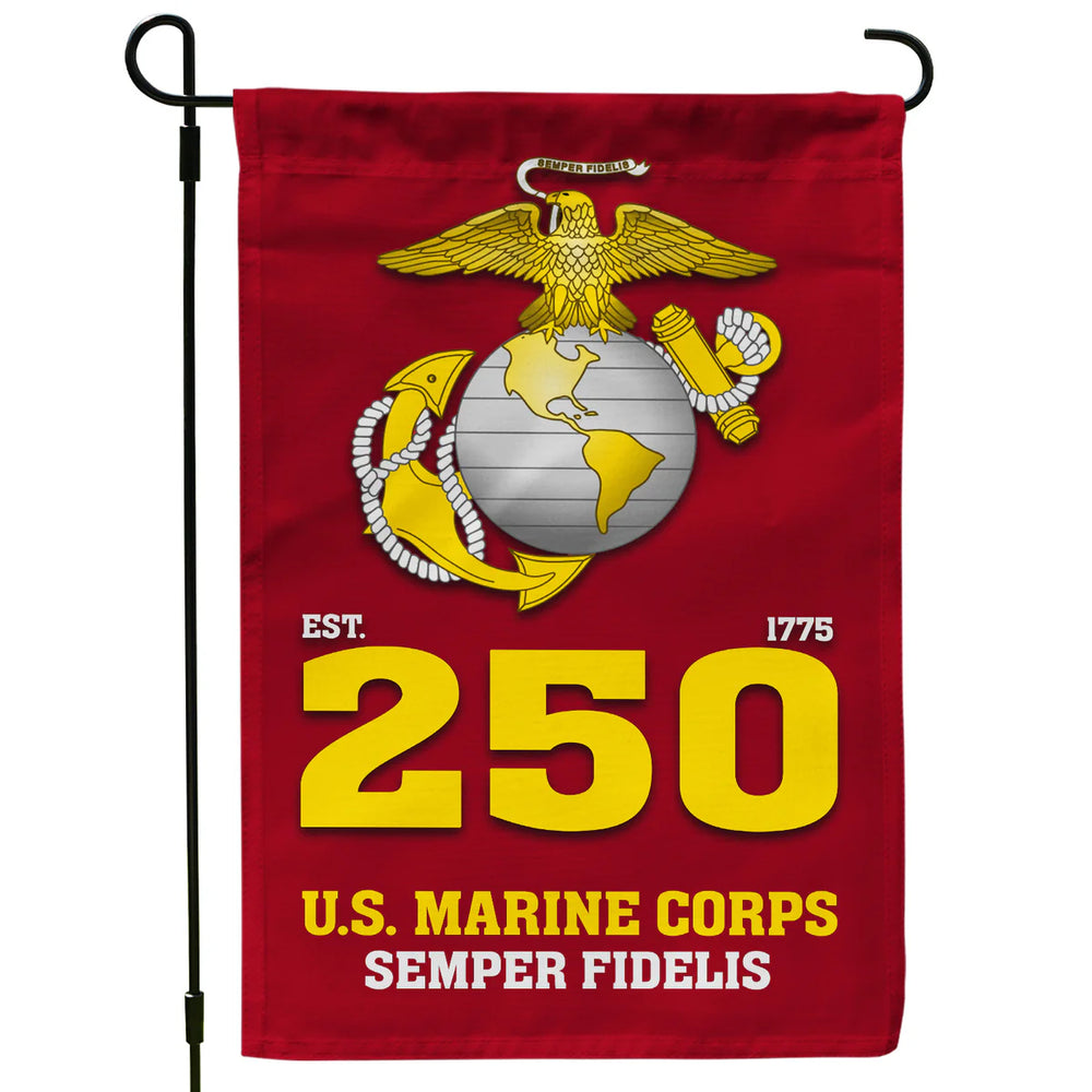 USMC Est 1775 Semper Fidelis Garden Flag