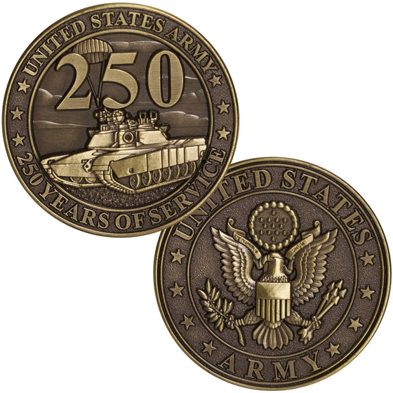 U.S. Army Seal 250th Challenge Coin