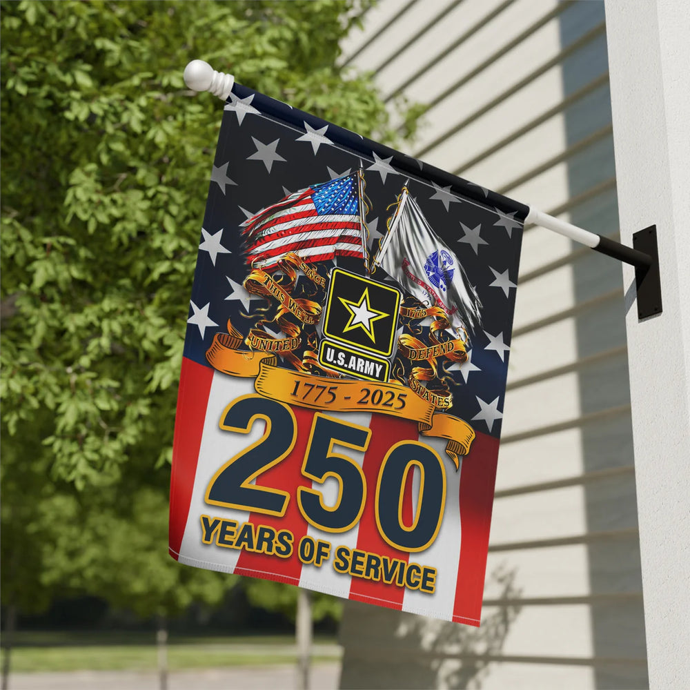 US Army 250 Years Of Service 1775 - 2025 Garden Flag