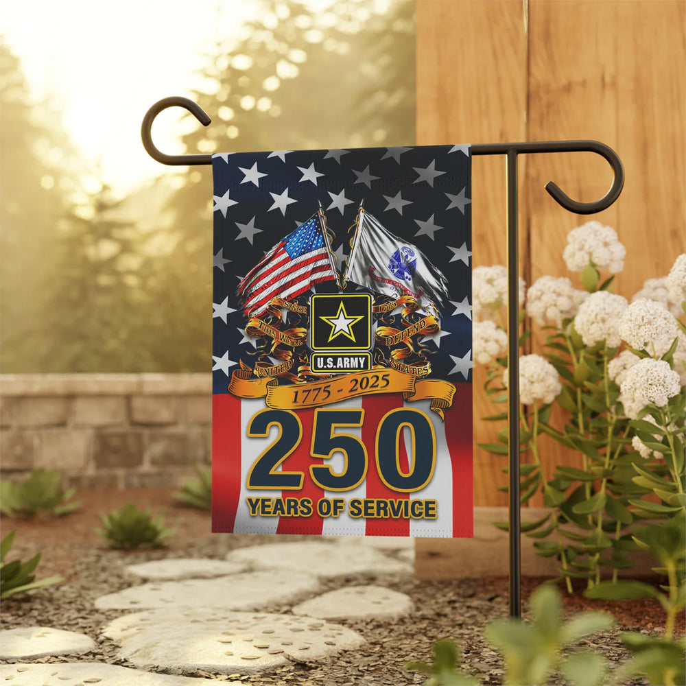 US Army 250 Years Of Service 1775 - 2025 Garden Flag
