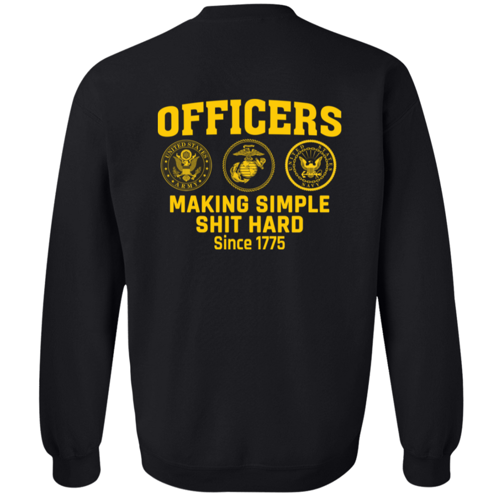 Army Making Simple Shit Hard G180 Gildan Crewneck Pullover Sweatshirt
