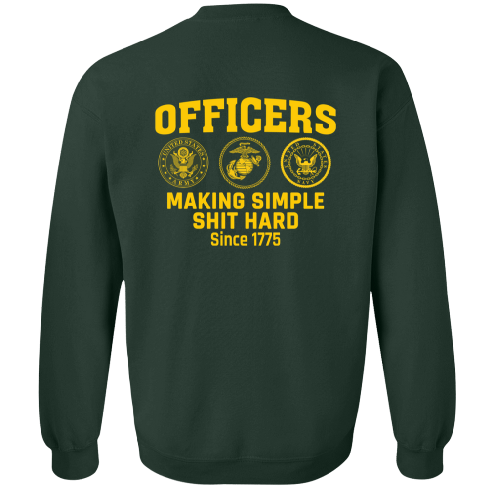 Army Making Simple Shit Hard G180 Gildan Crewneck Pullover Sweatshirt