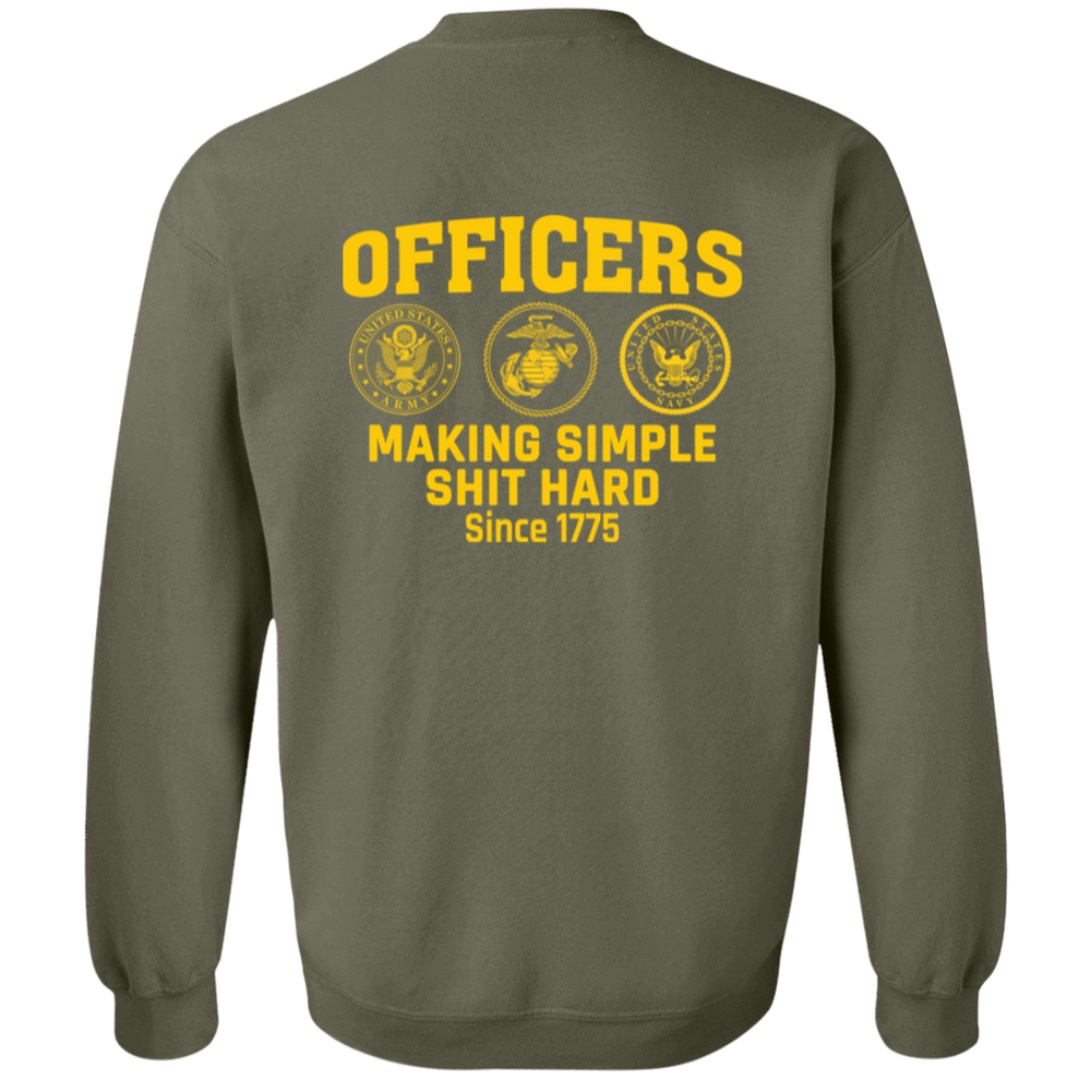 Army Making Simple Shit Hard G180 Gildan Crewneck Pullover Sweatshirt