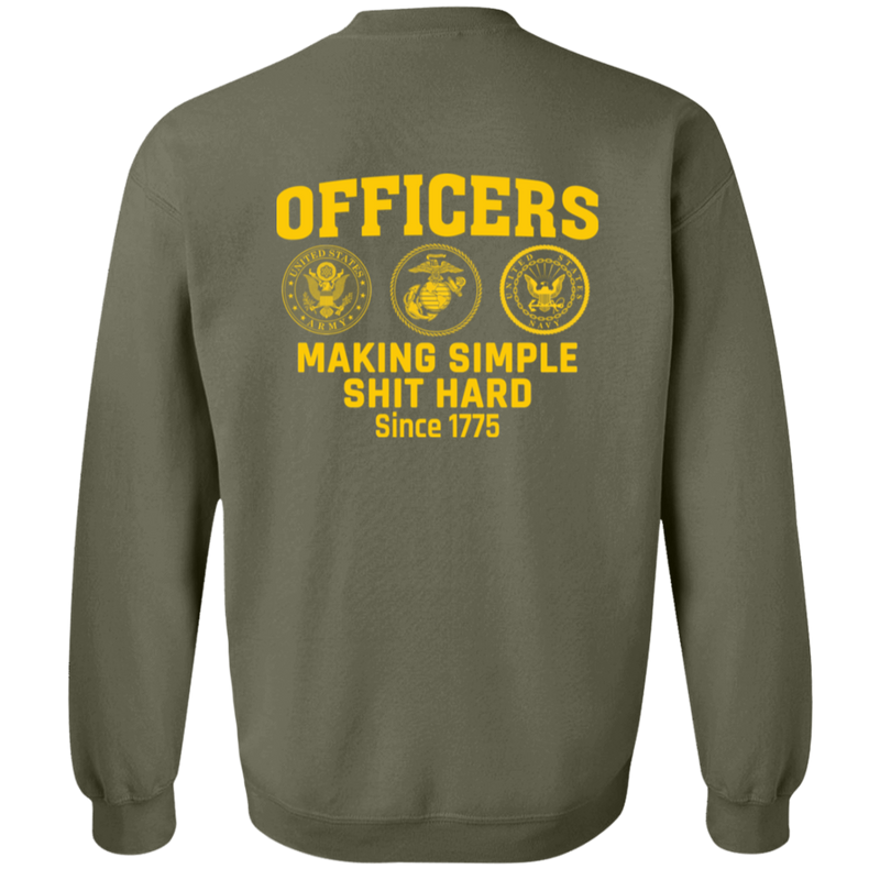 Army Making Simple Shit Hard G180 Gildan Crewneck Pullover Sweatshirt