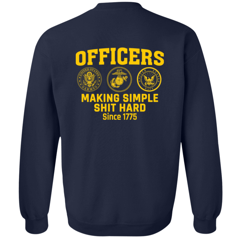 Army Making Simple Shit Hard G180 Gildan Crewneck Pullover Sweatshirt