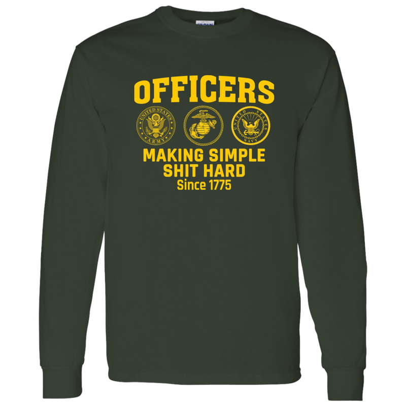 Army Making Simple Shit Hard G540 LS T-Shirt 5.3 oz.