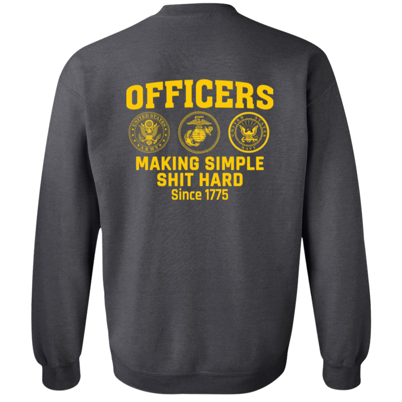 Army Making Simple Shit Hard G180 Gildan Crewneck Pullover Sweatshirt