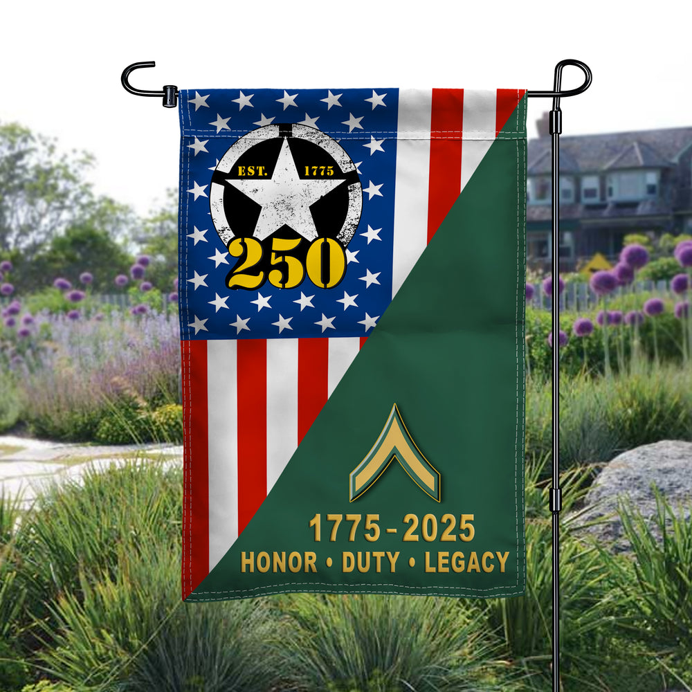 Army 250th Anniversary Flag – 1775 to 2025 | Garden Decor
