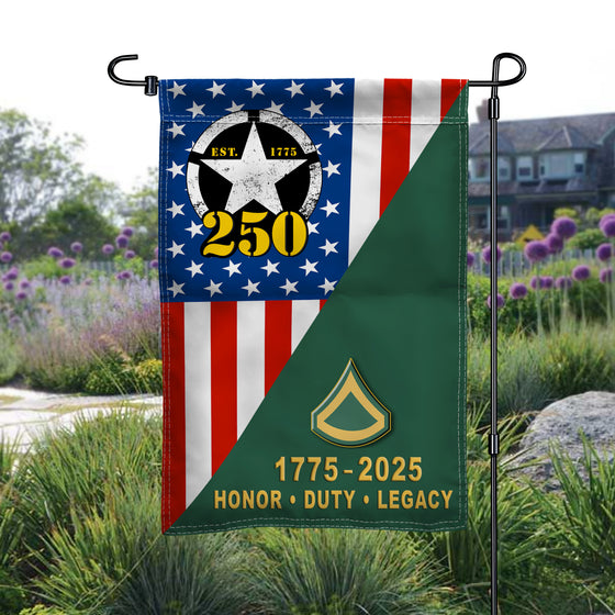 Army 250th Anniversary Flag – 1775 to 2025 | Garden Decor