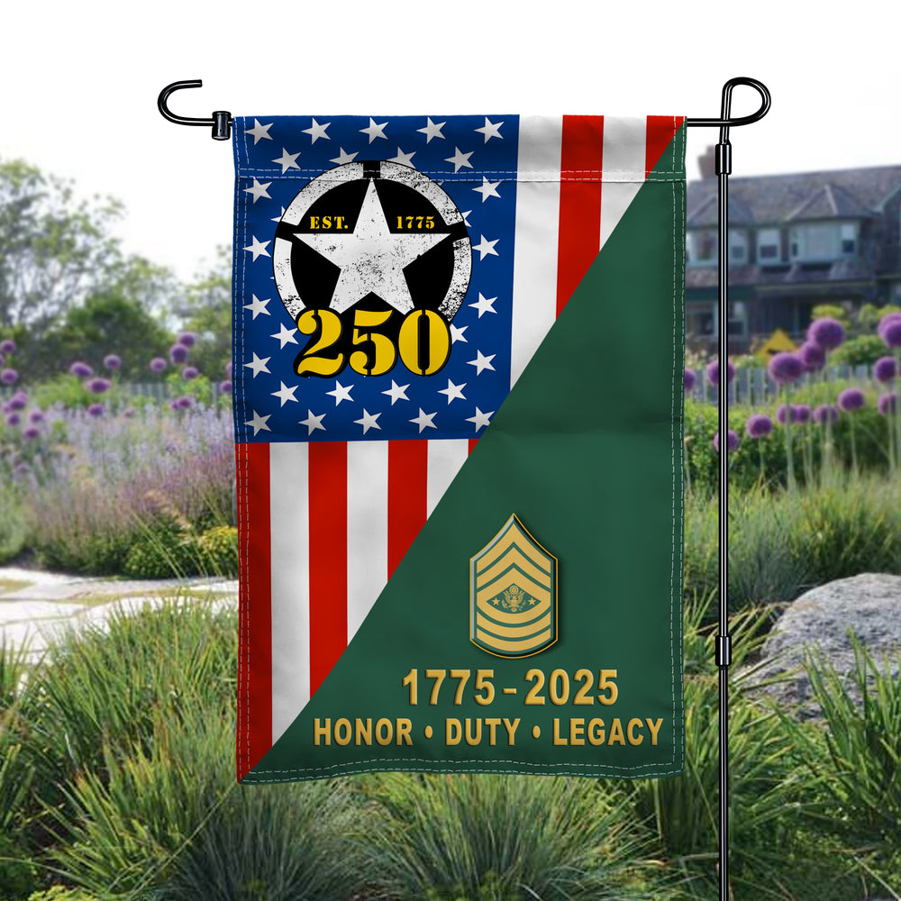 Army 250th Anniversary Flag – 1775 to 2025 | Garden Decor