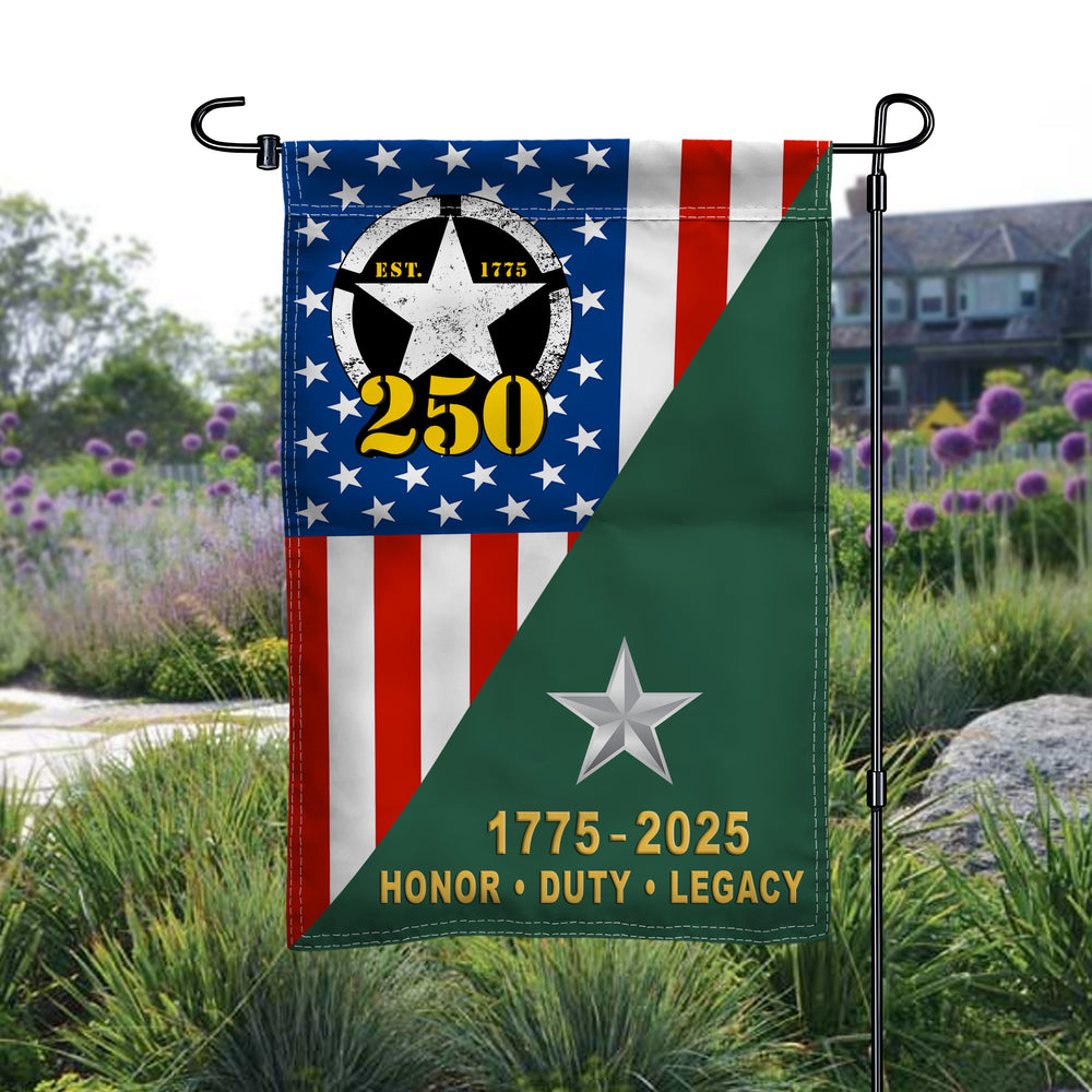 Army 250th Anniversary Flag – 1775 to 2025 | Garden Decor