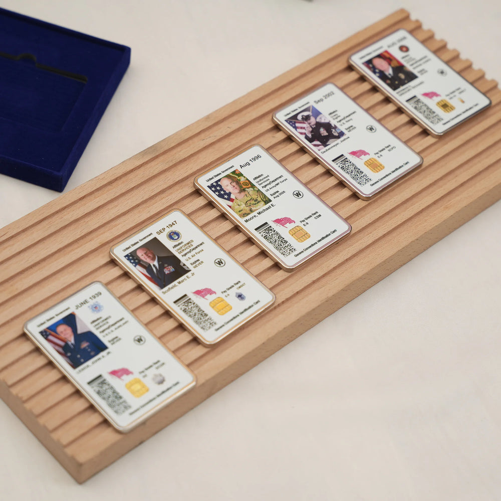 Premium Custom CAC Card Coin - Actual Credit Card Size & Thick Metal Finish