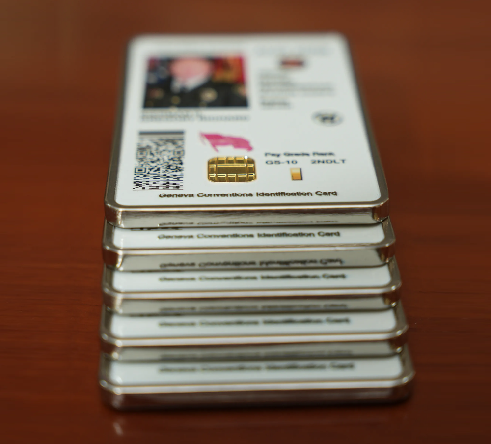 Premium Custom CAC Card Coin - Actual Credit Card Size & Thick Metal Finish