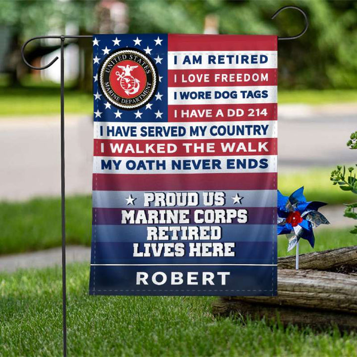 Veteran Retired Garden Flag House Flag 3x5 Flag