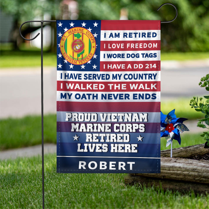 Veteran Retired Garden Flag House Flag 3x5 Flag