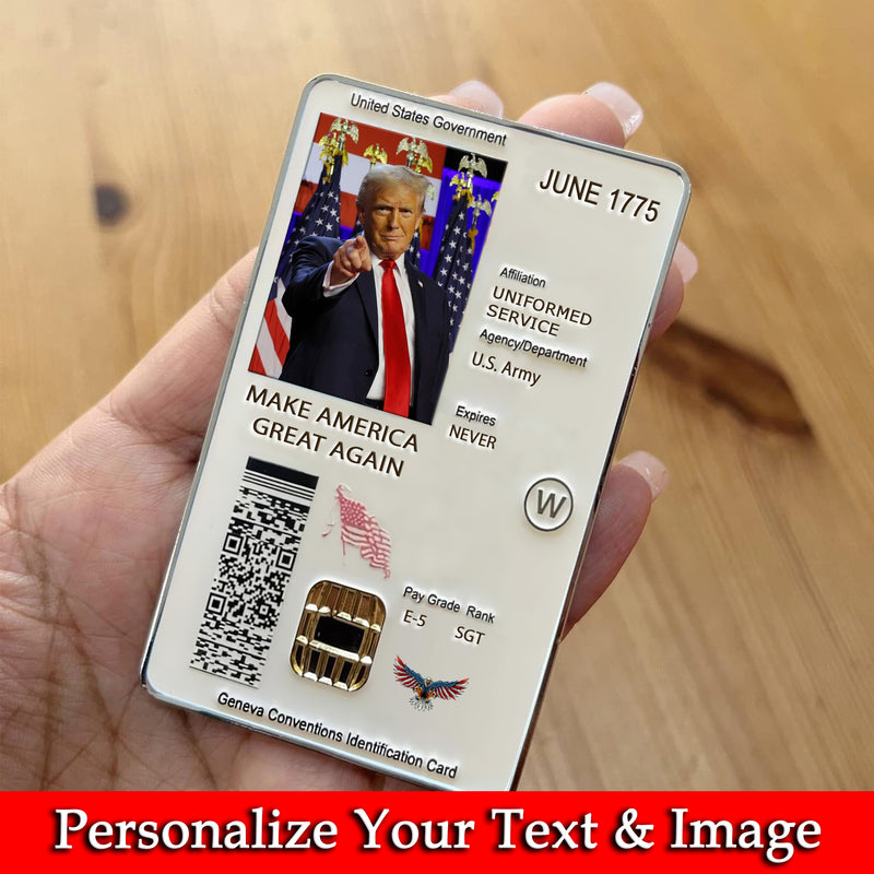 Personalized CAC Card Army Veteran Air Force Veteran Navy Marine USCG ...