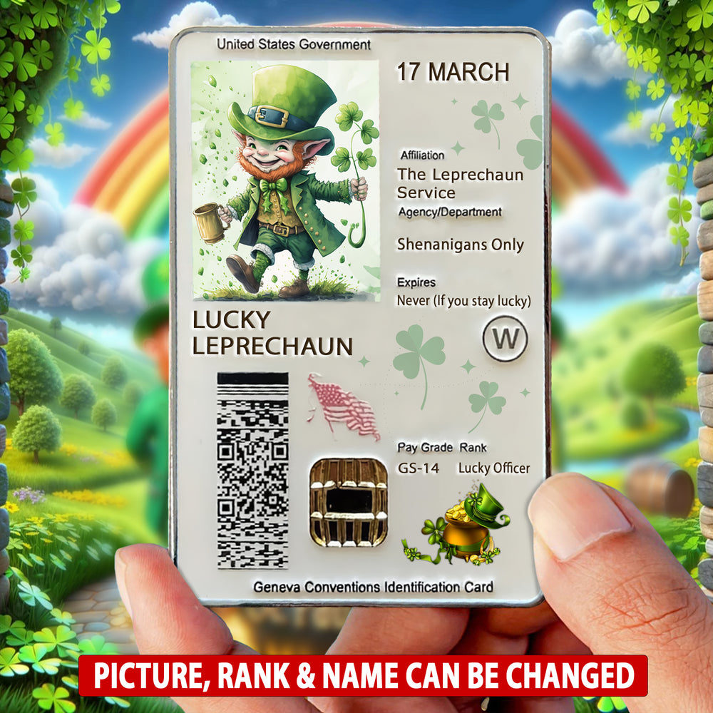 Personalized CAC Card Coin St Patrick Day 2025  Memorial Gift Challenge Coin