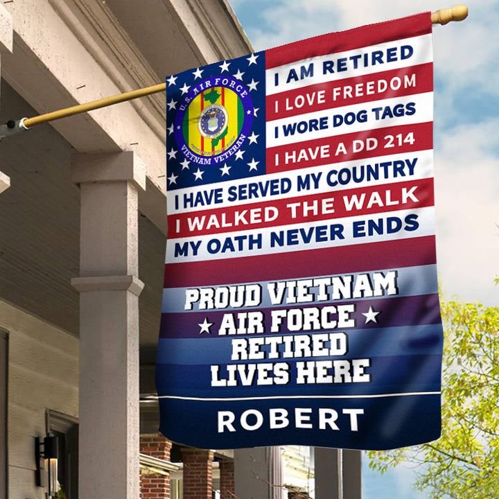 Veteran Retired Garden Flag House Flag 3x5 Flag