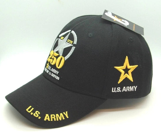 US Army 250th Anniversary 1775-2025 Licensed Embroidered Adjustable Ball Cap