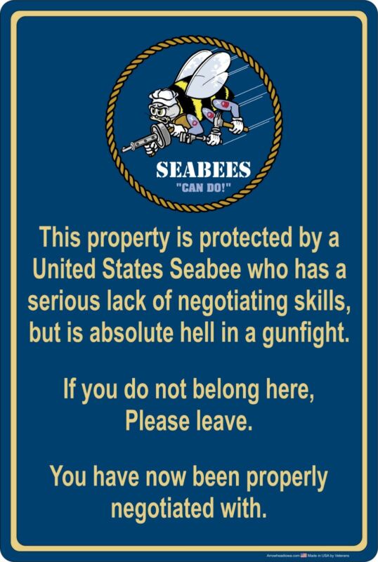 Property Protected by Seabee Sailor U.S. Navy 8