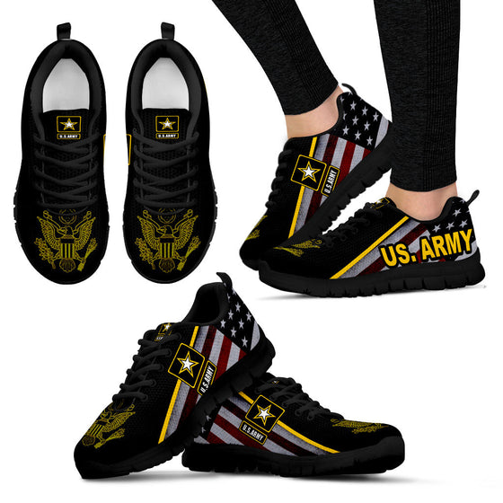 US Army Women's Sneakers Running Shoes Black
