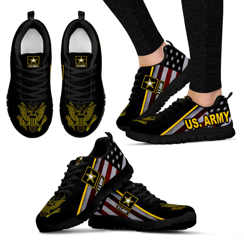 US Army Women's Sneakers Running Shoes Black