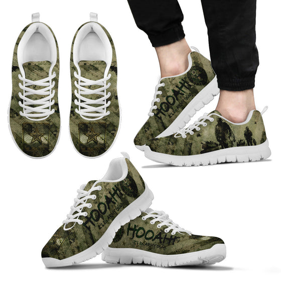 Army Hooah Black Men Sneakers